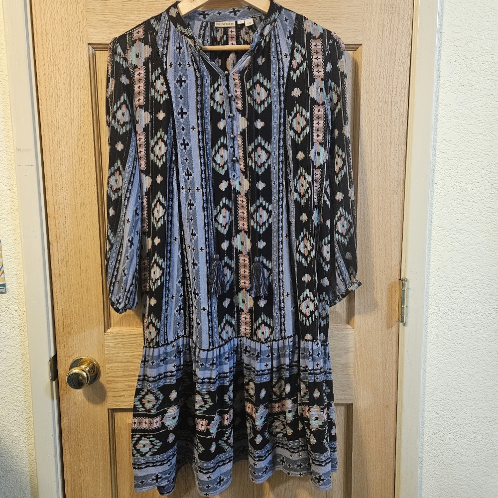 Medium Anthropologie Holding Horses Winter Moon Tunic Dress